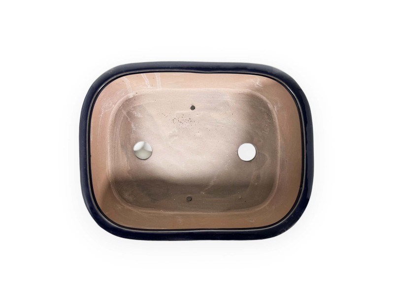 Vaso 26 cm rettangolare blu