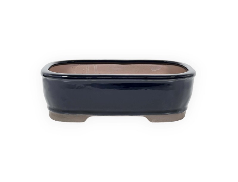 Pot 26 cm rectangular blue