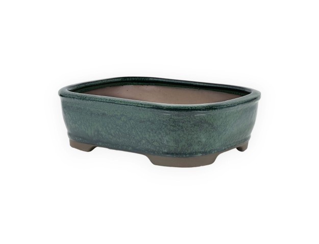 Pot 21,5 cm rectangulaire vert 2
