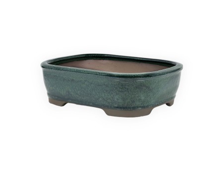 Pot 21,5 cm rectangular green