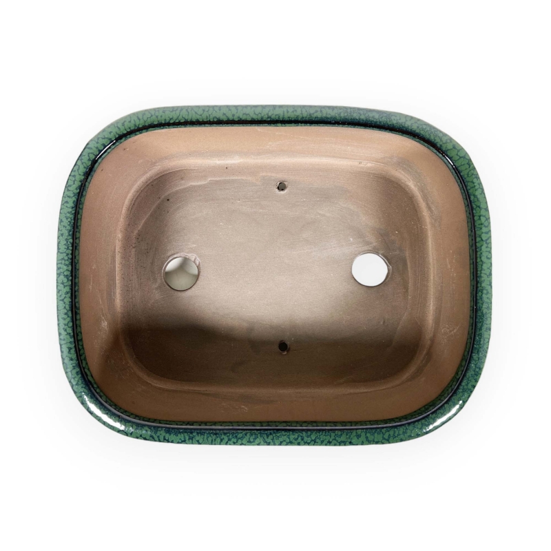 Vaso 26 cm rettangolare verde
