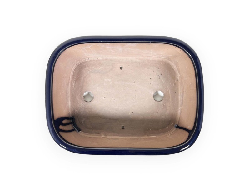 Pot 31,5 cm rectangulaire bleu