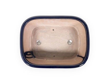 Pot 31,5 cm rectangulaire bleu