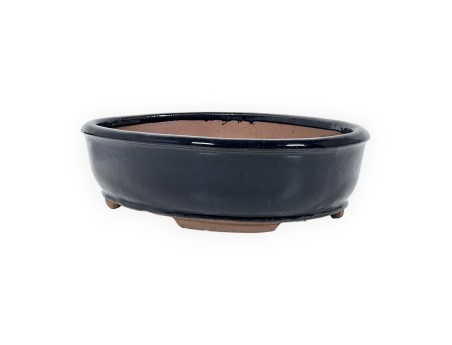 Vaso 26,5 cm ovale blu