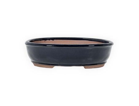 Vaso 26,5 cm ovale blu