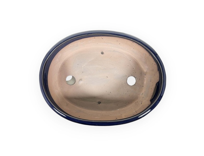 Vaso 26,5 cm ovale blu