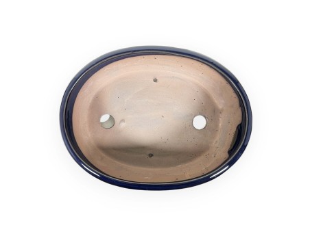 Vaso 26,5 cm ovale blu