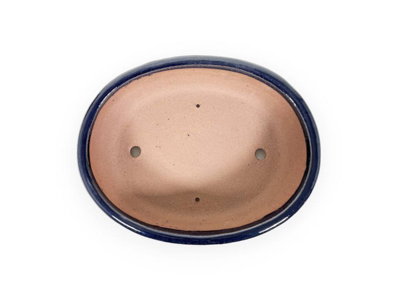Vaso 31,5 cm ovale blu