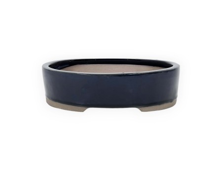Vaso 20,5 cm ovale blu