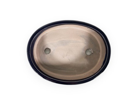 Pot 20,5 cm ovale bleu