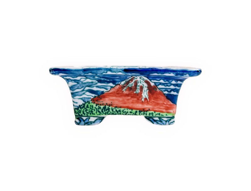 Pot  - Uematsu Tosui - Mont Fuji - 9 cm