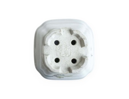 Square pot - Yellow flower - 8 cm