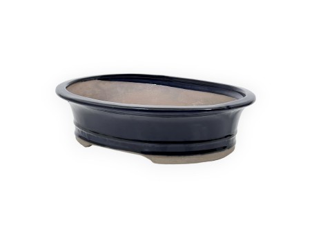 Pot 18 cm ovale bleu