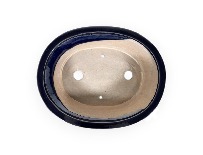Vaso 26 cm ovale blu