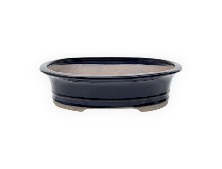 Vaso 30 cm ovale blu