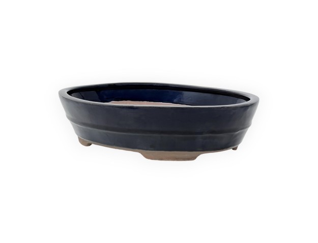 Pot 26,5 cm oval blue 2