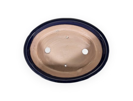 Pot 31,5 cm oval blue