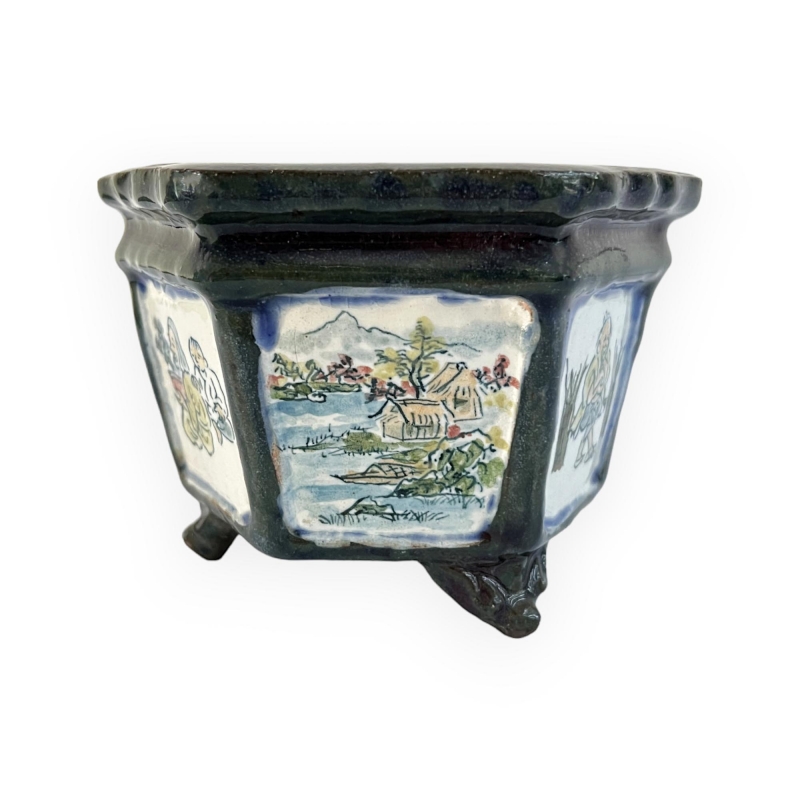 Pot - Tosui - Bonsaist with landscape - 13,5 cm
