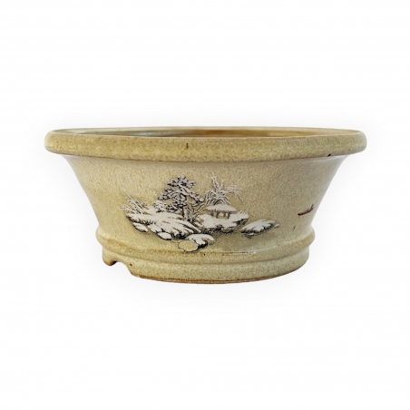 Pot - Shunzaido - Paysage enneigé - 12 cm