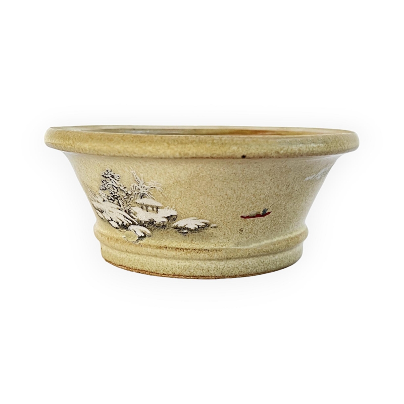 Vaso - Shunzaido - Paesaggio innevato - 12 cm