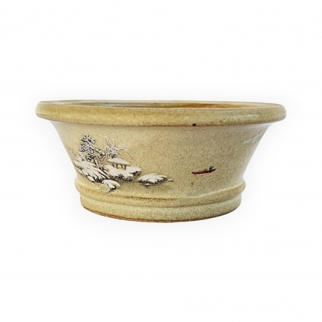 Pot - Shunzaido - Paysage enneigé - 12 cm