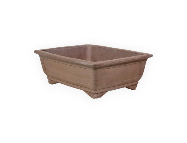 Vaso 37 cm rettangolare grès 2