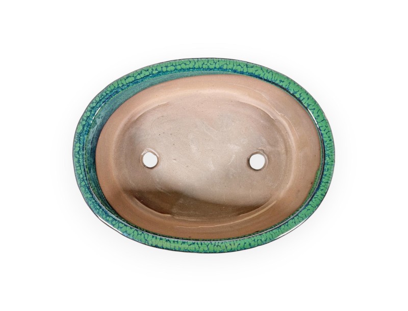 Pot 21,5 cm ovale vert