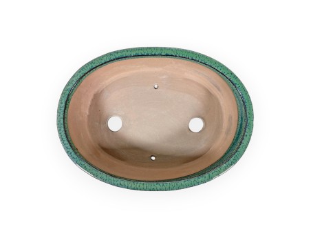 Vaso 26,5 cm ovale verde