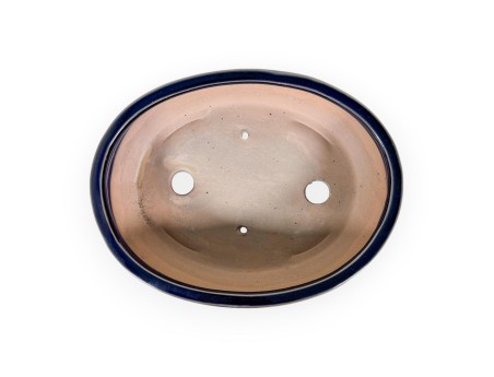 Pot 26,5 cm oval blue
