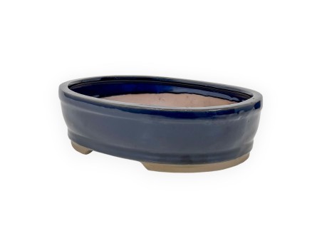 Pot 26 cm ovale bleu