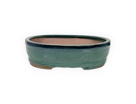 Vaso 21,5 cm ovale verde