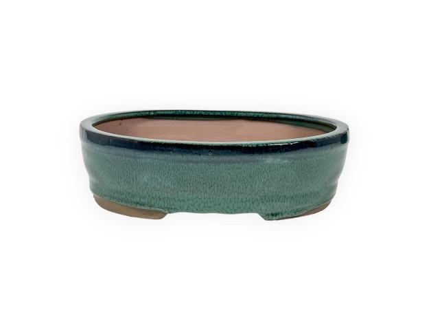 Vaso 26 cm ovale verde