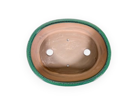 Vaso 26 cm ovale verde