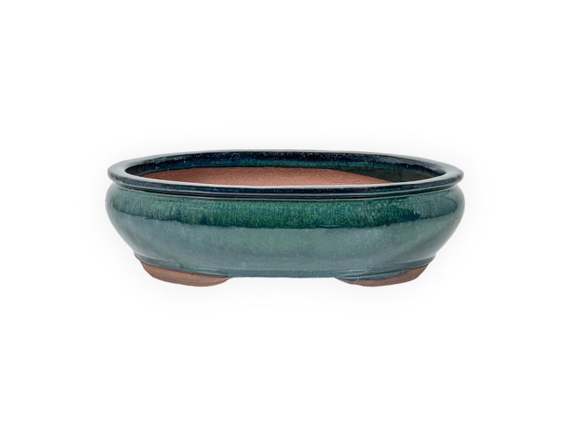 Vaso 34,5 cm ovale verde