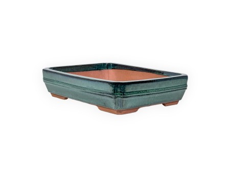 Pot 36 cm rectangular green
