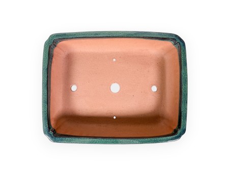 Pot 36 cm rectangular green