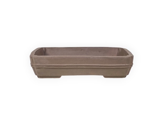 Vaso 36 cm rettangolare grès