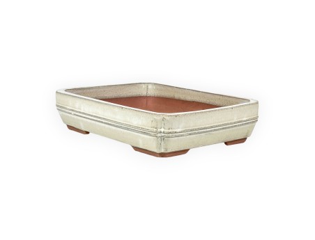 Vaso 36 cm rettangolare beige