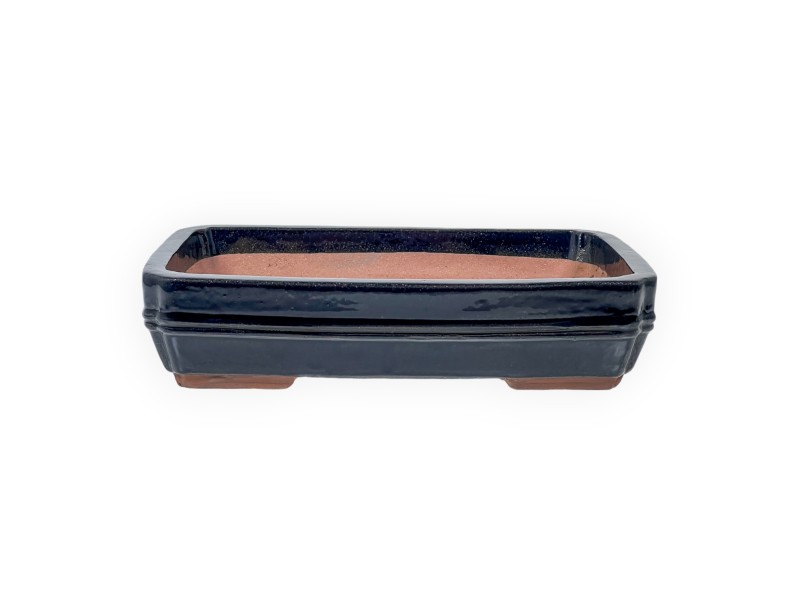 Vaso 36 cm rettangolare blu