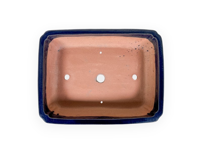 Vaso 36 cm rettangolare blu