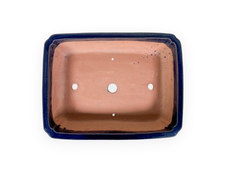 Vaso 36 cm rettangolare blu