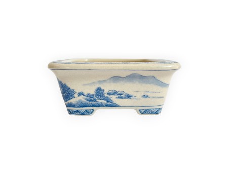 Pot - Xu Lei Nuo - River with boat - 13,5 cm