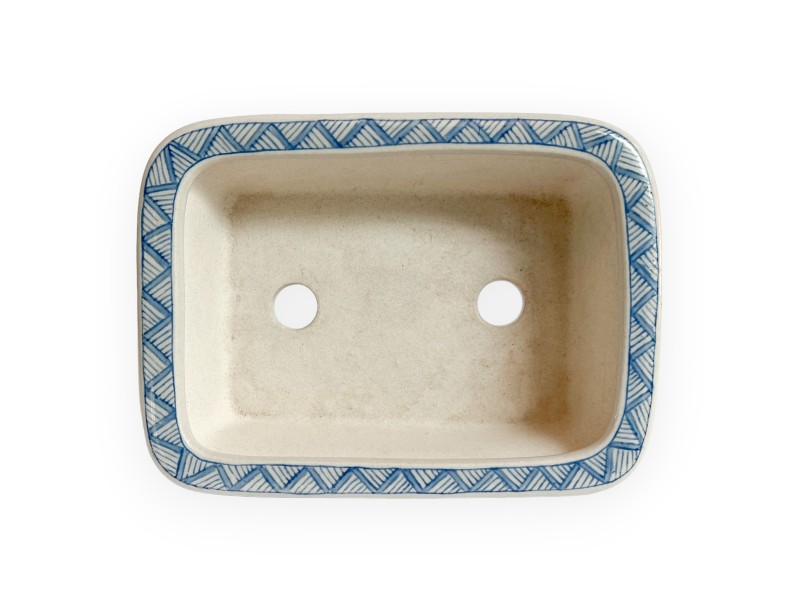 Pot - Xu Lei Nuo - River with boat - 13,5 cm