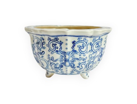 Pot - Xu Lei Nuo - Motif floral - 12 cm