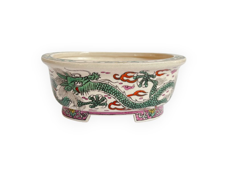 Pot - Xu Lei Nuo - Dragons Chinois - 12,5 cm