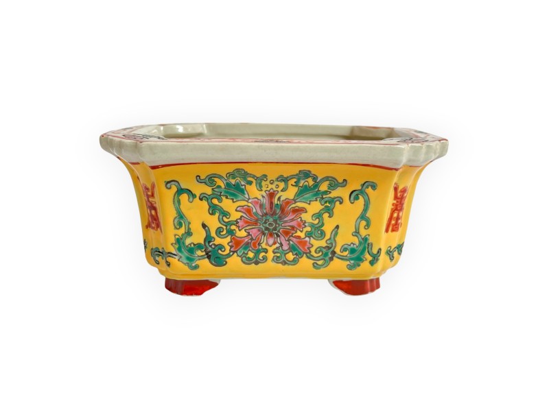 Vaso - Motivo floreale rosso - 12,5 cm