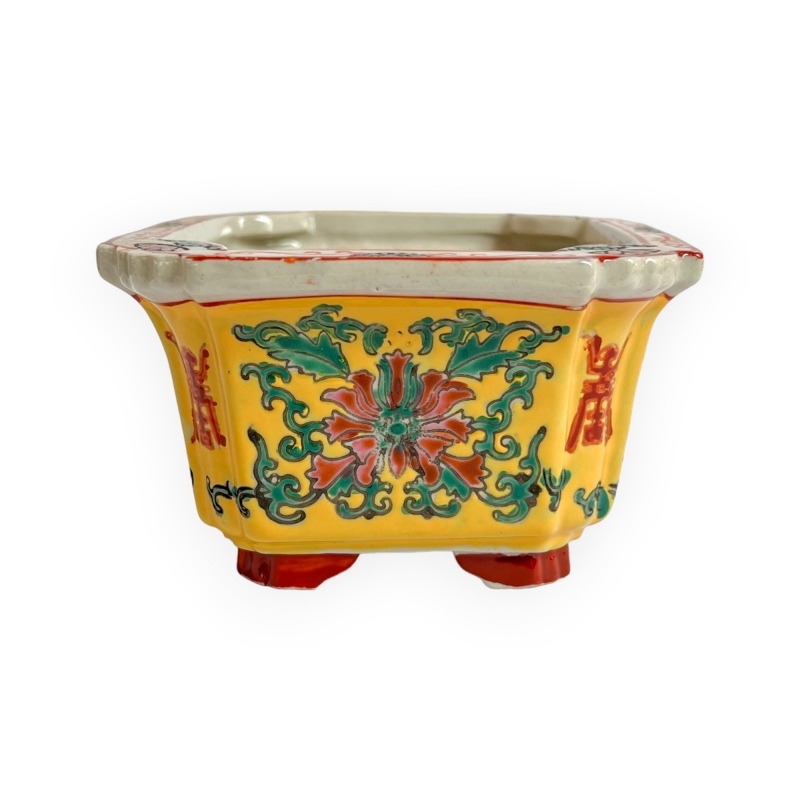 Vaso - Motivo floreale rosso - 12,5 cm