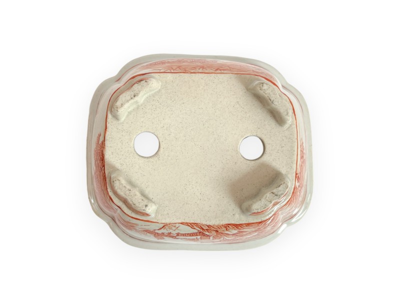 Pot - Xu Lei Nuo - Paysage avec pêcheurs - 14,5 cm