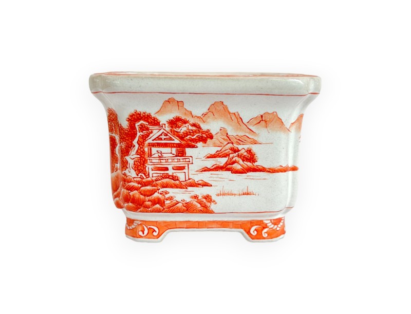 Pot - Xu Lei Nuo - Landscape on the sea - 9,5 cm