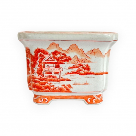 Pot - Xu Lei Nuo - Paysage sur la mer - 9,5 cm